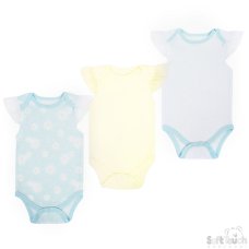 CC201-BS: Girls 3 Pack Bodysuits (0-3 Months)